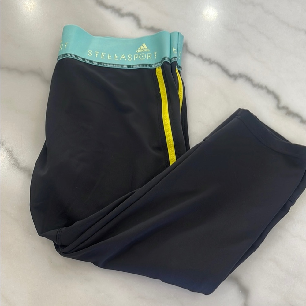 Adidas StellaSport Black Cropped Leggings